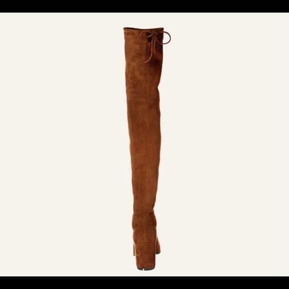 Kaitlyn Pan Over the Knee Brown Suede Slim Boots. Comes with dust bag. - Picture 3 of 6